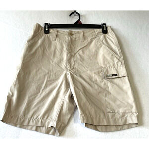 Vans Shorts Mens 30 Beige Cargo Chino Zip Up Hiking Outdoors Skate